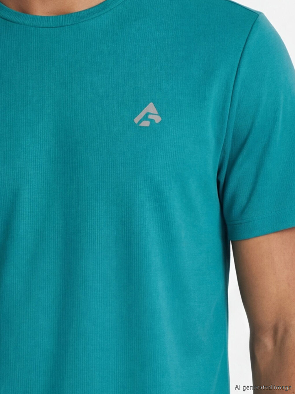 Мужская футболка с круглым вырезом и принтом-2