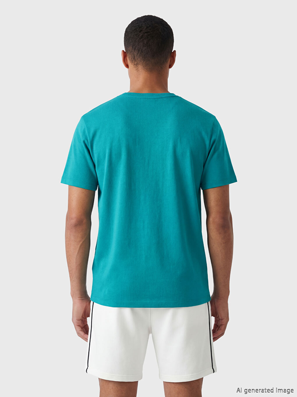 Мужская футболка с круглым вырезом и принтом-3