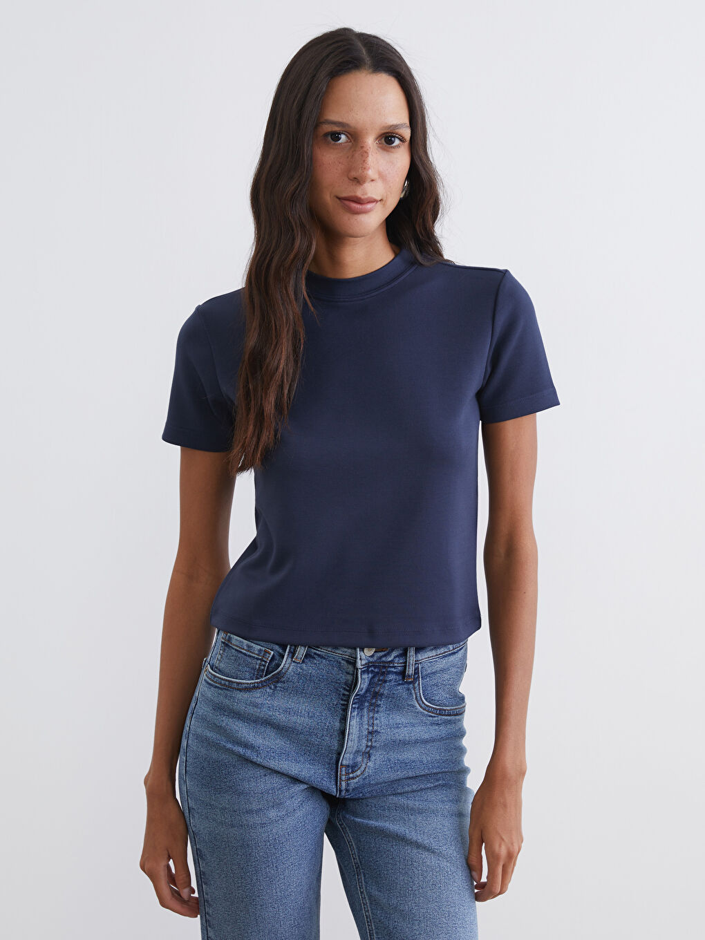 Funnel Neck Women's T-Shirt