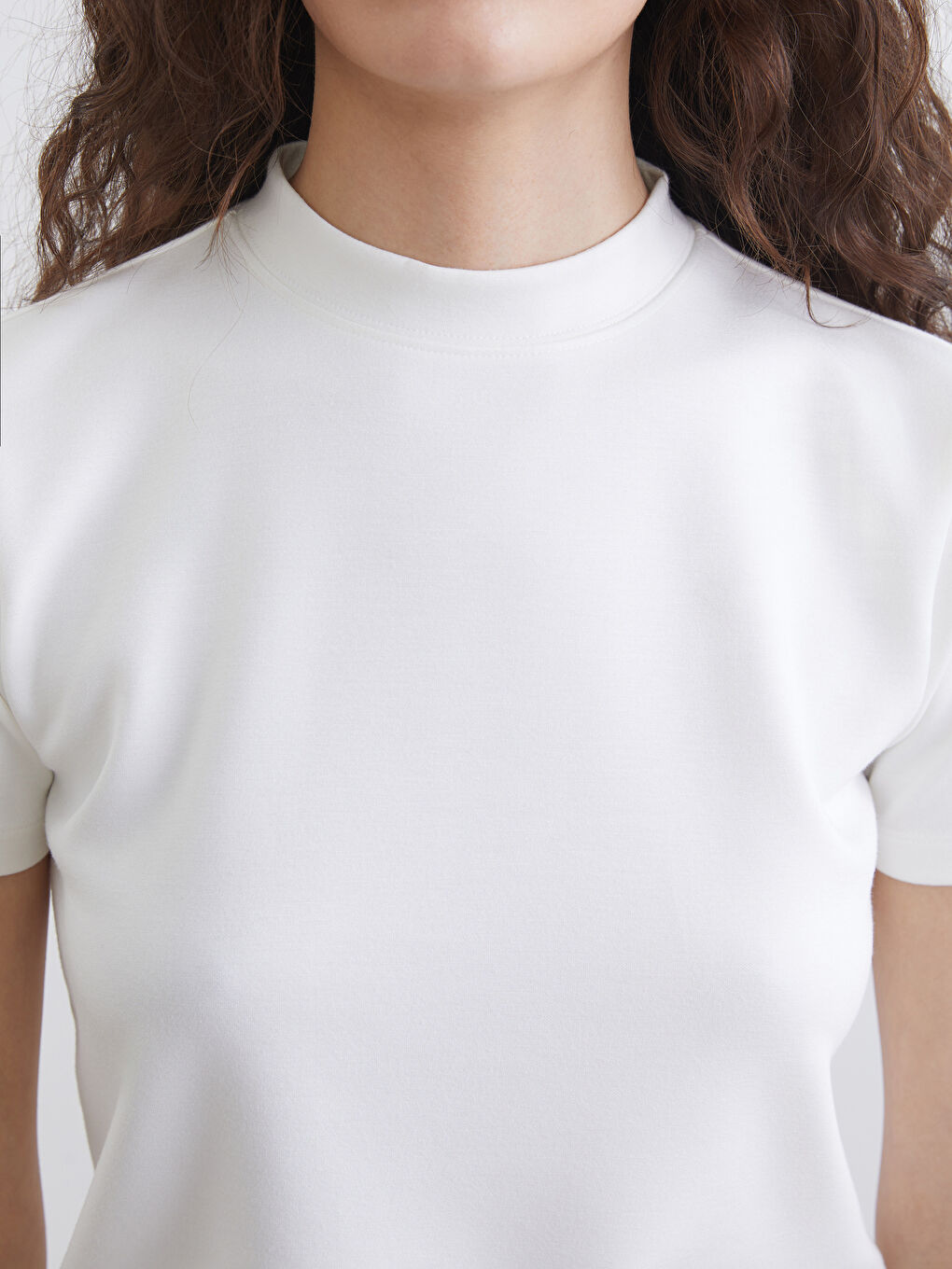 Funnel Neck Women's T-Shirt-2