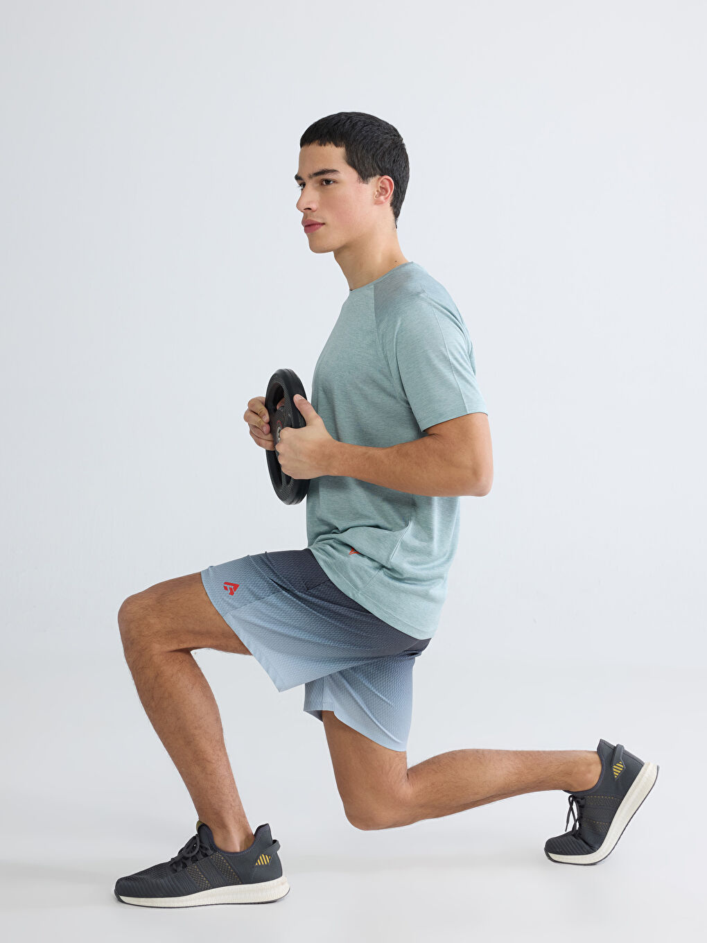 Siyah Standart Kalıp Erkek Spor Şort