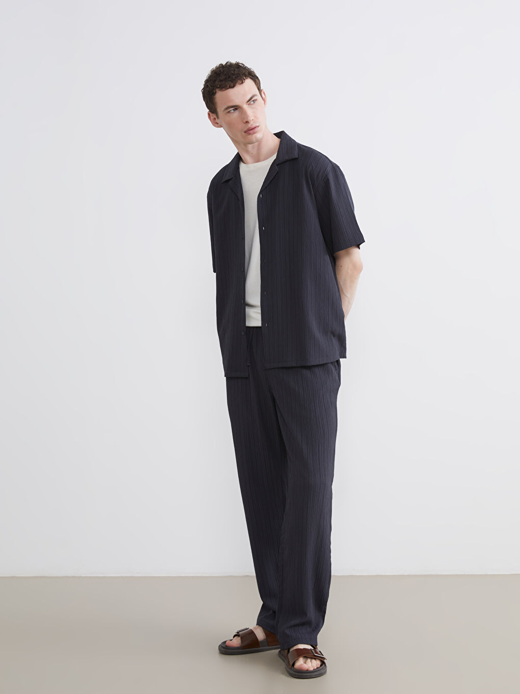 Antrasit Baggy Fit Erkek Pantolon