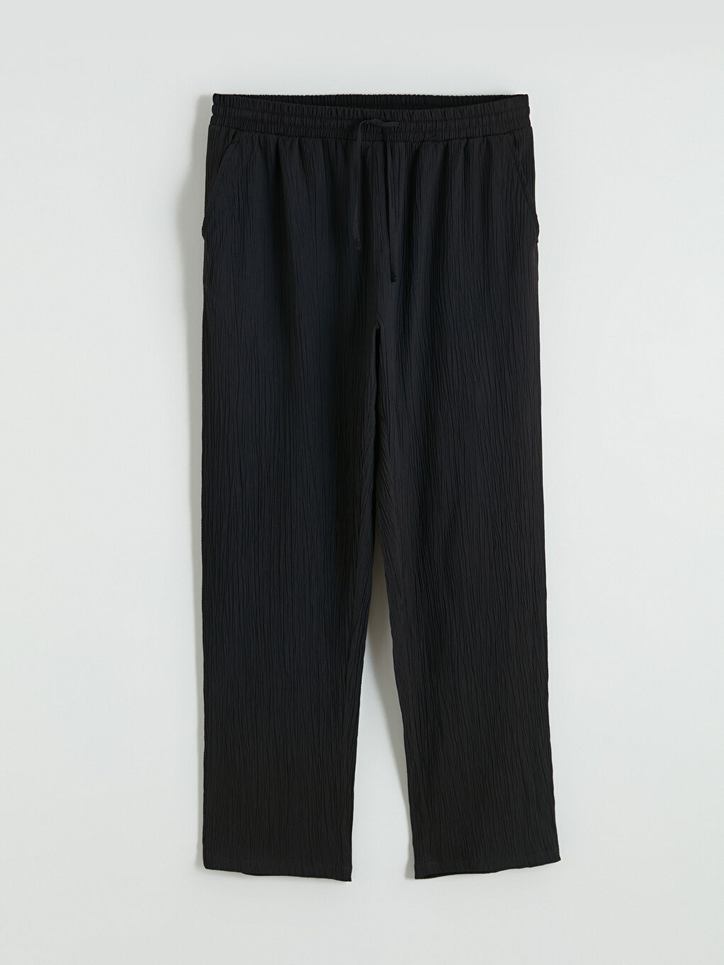 Siyah Baggy Fit Erkek Pantolon-4