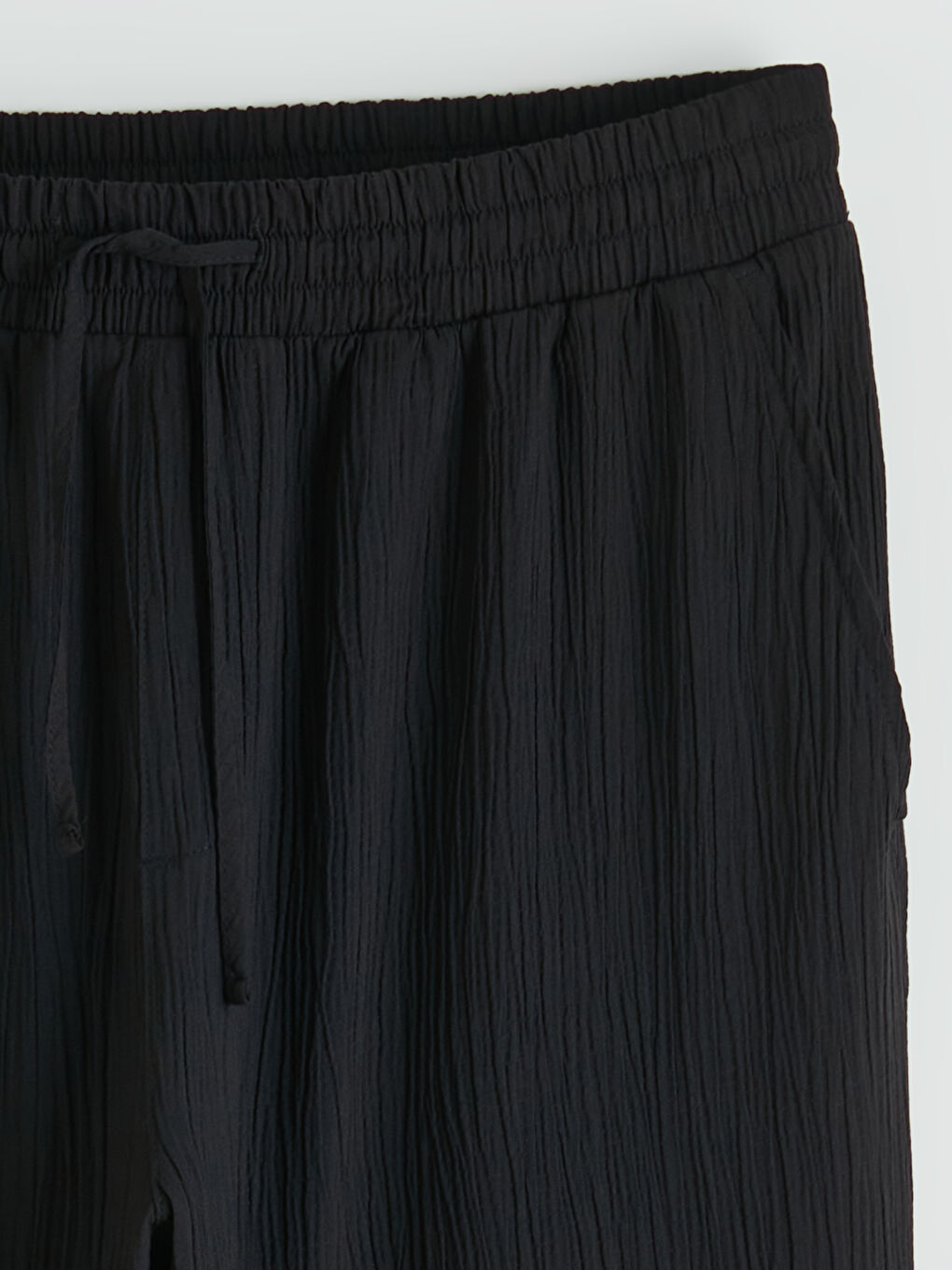 Siyah Baggy Fit Erkek Pantolon-5
