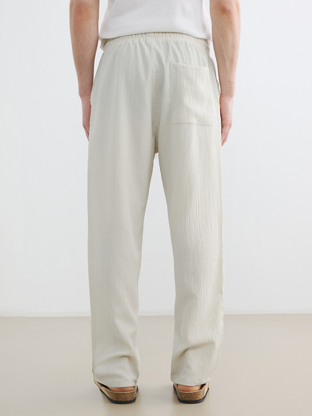 Gri Baggy Fit Erkek Pantolon-5