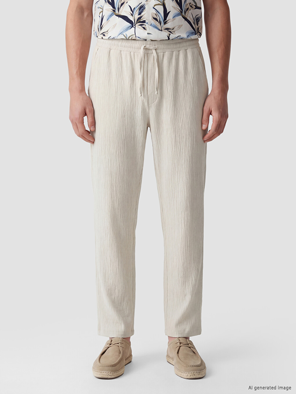 Gri Baggy Fit Erkek Pantolon-2