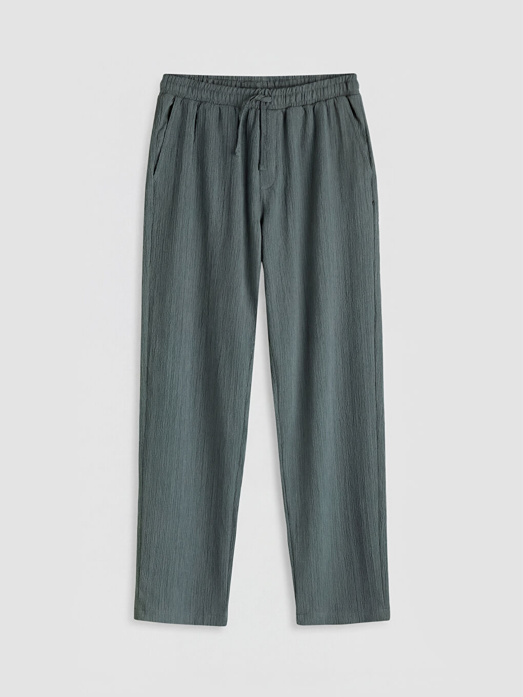 Yeşil Baggy Fit Erkek Pantolon-8