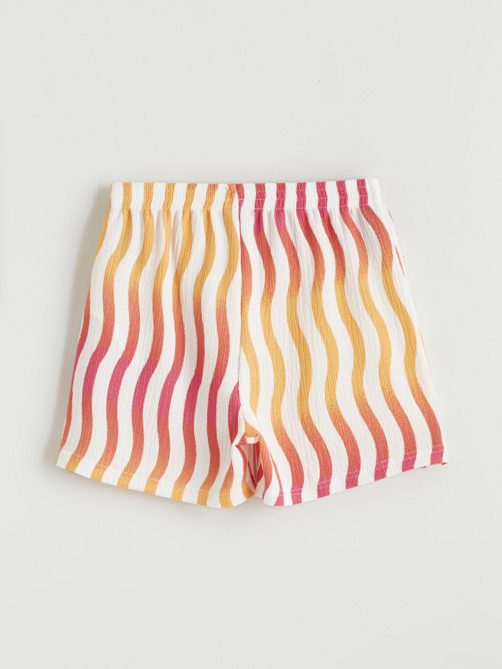 Shorts rayés à taille élastiquée pour filles-2