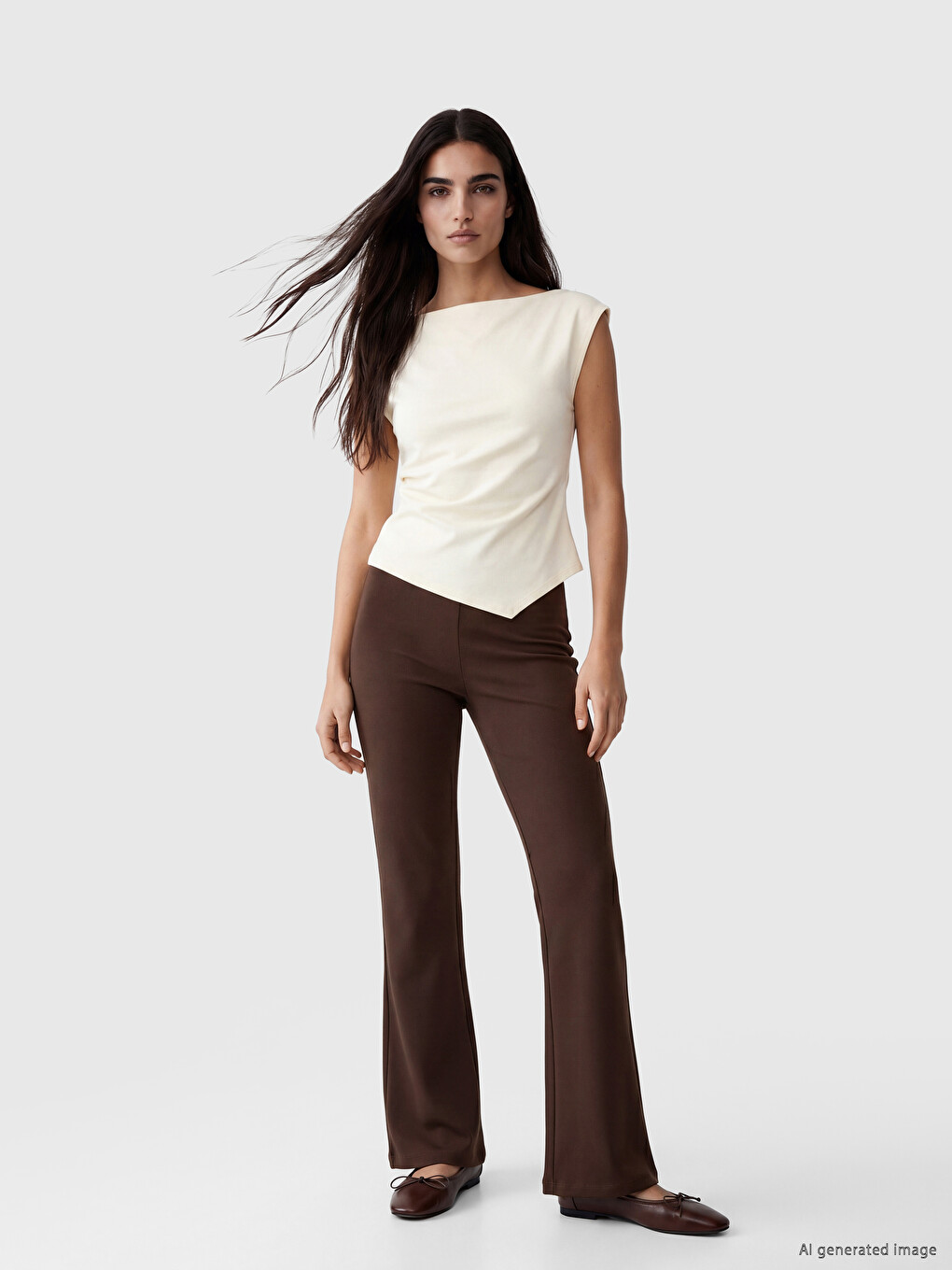 Leggings Brun Femme