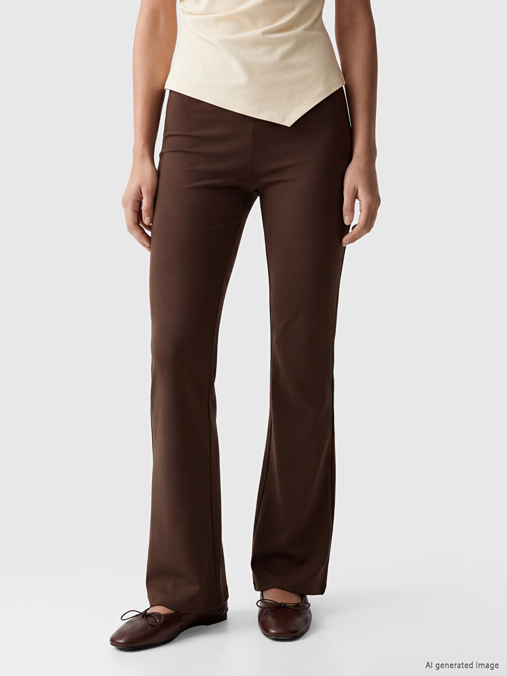 Leggings Brun Femme-1