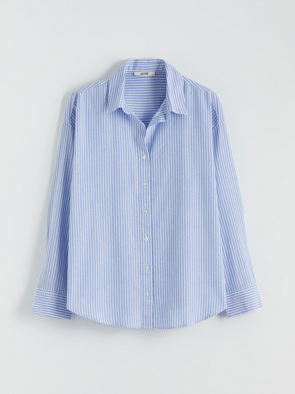 Striped Oversized Oxford Women's Shirt-4