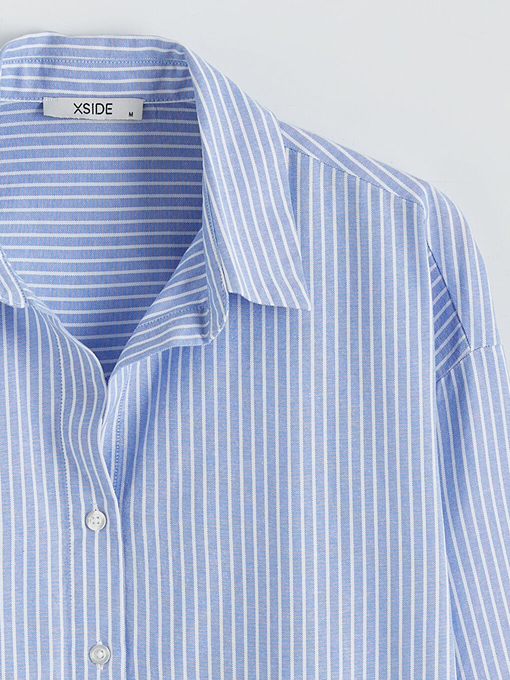 Striped Oversized Oxford Women's Shirt-5