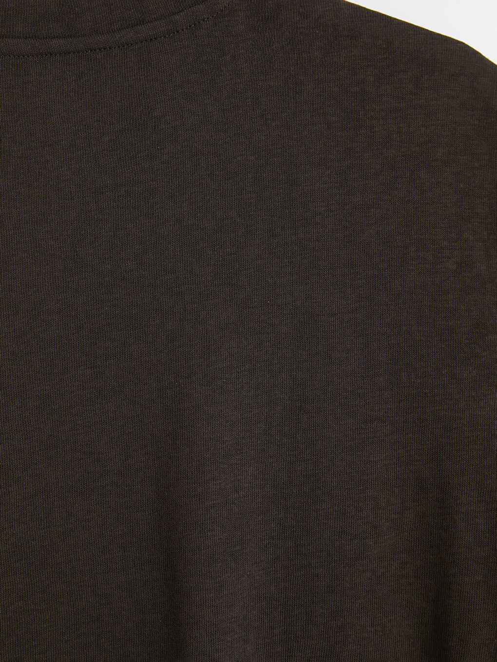 Kahverengi Bisiklet Yaka Erkek Tişört-2