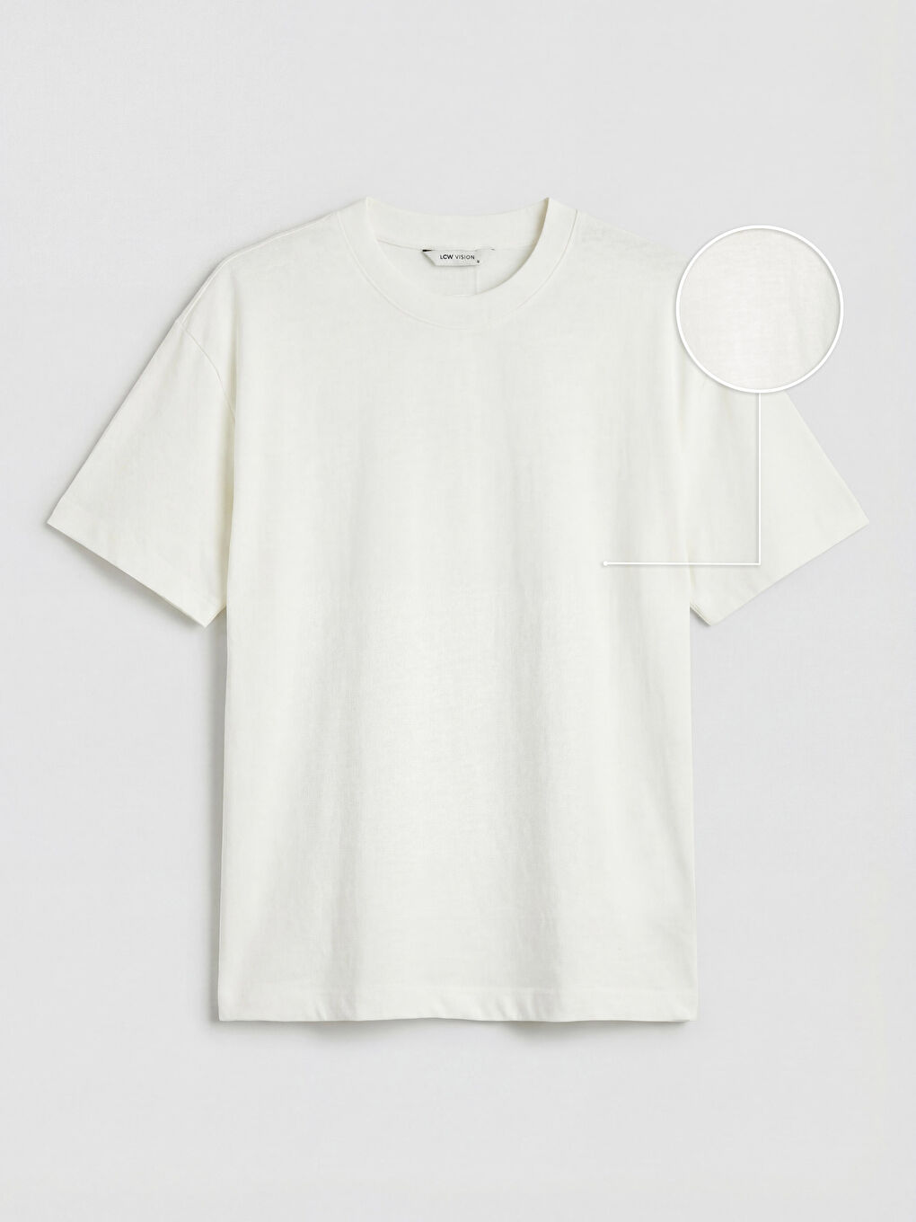 Ekru Bisiklet Yaka Erkek Tişört