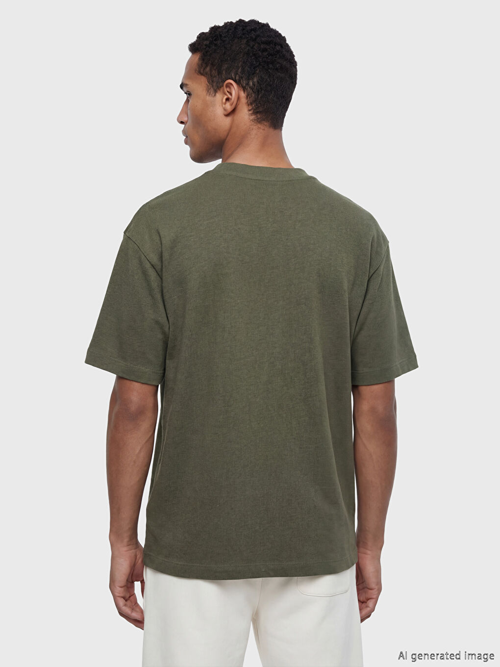 Мужская футболка с круглым вырезом-2