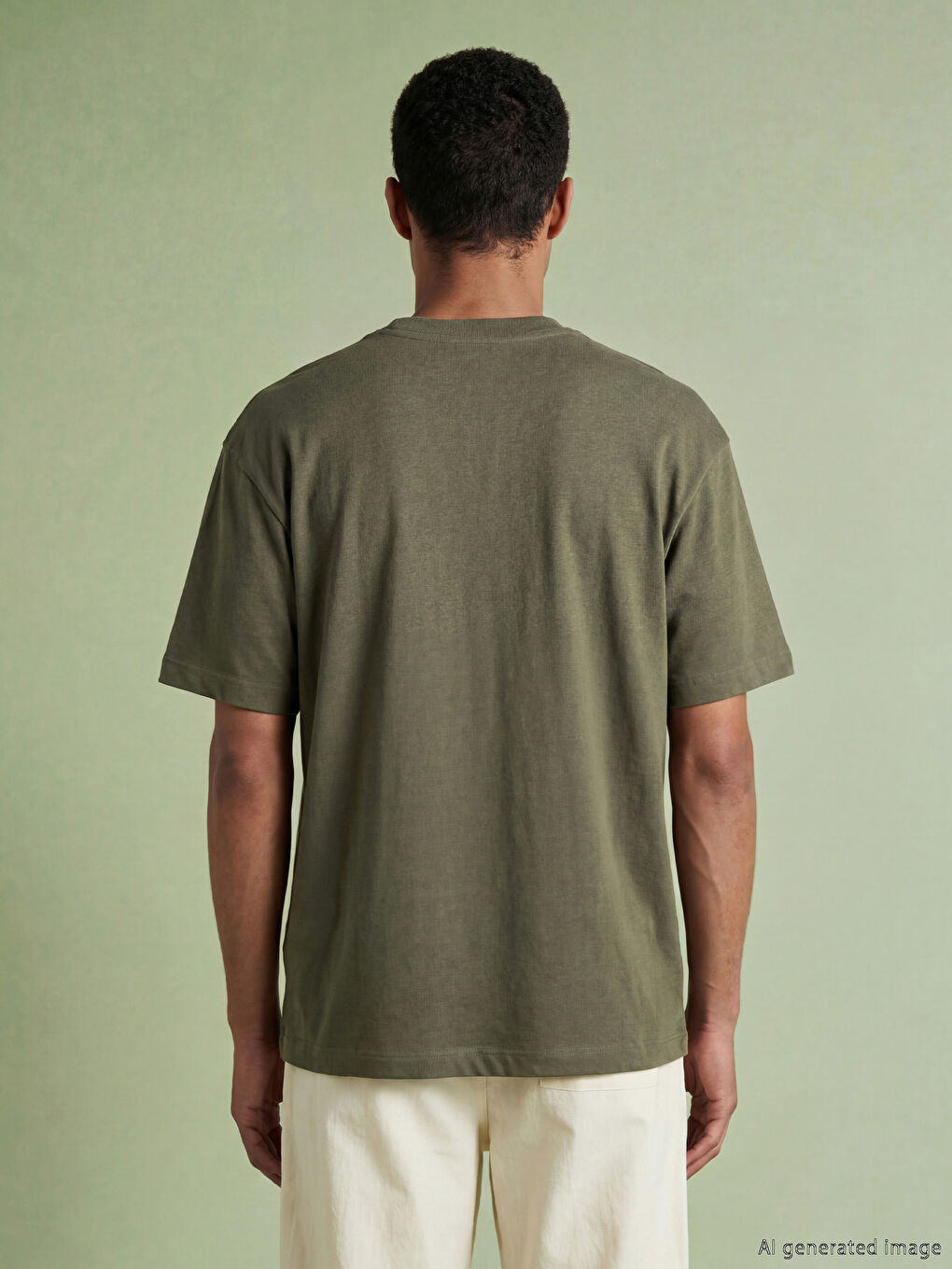 Мужская футболка с круглым вырезом-3