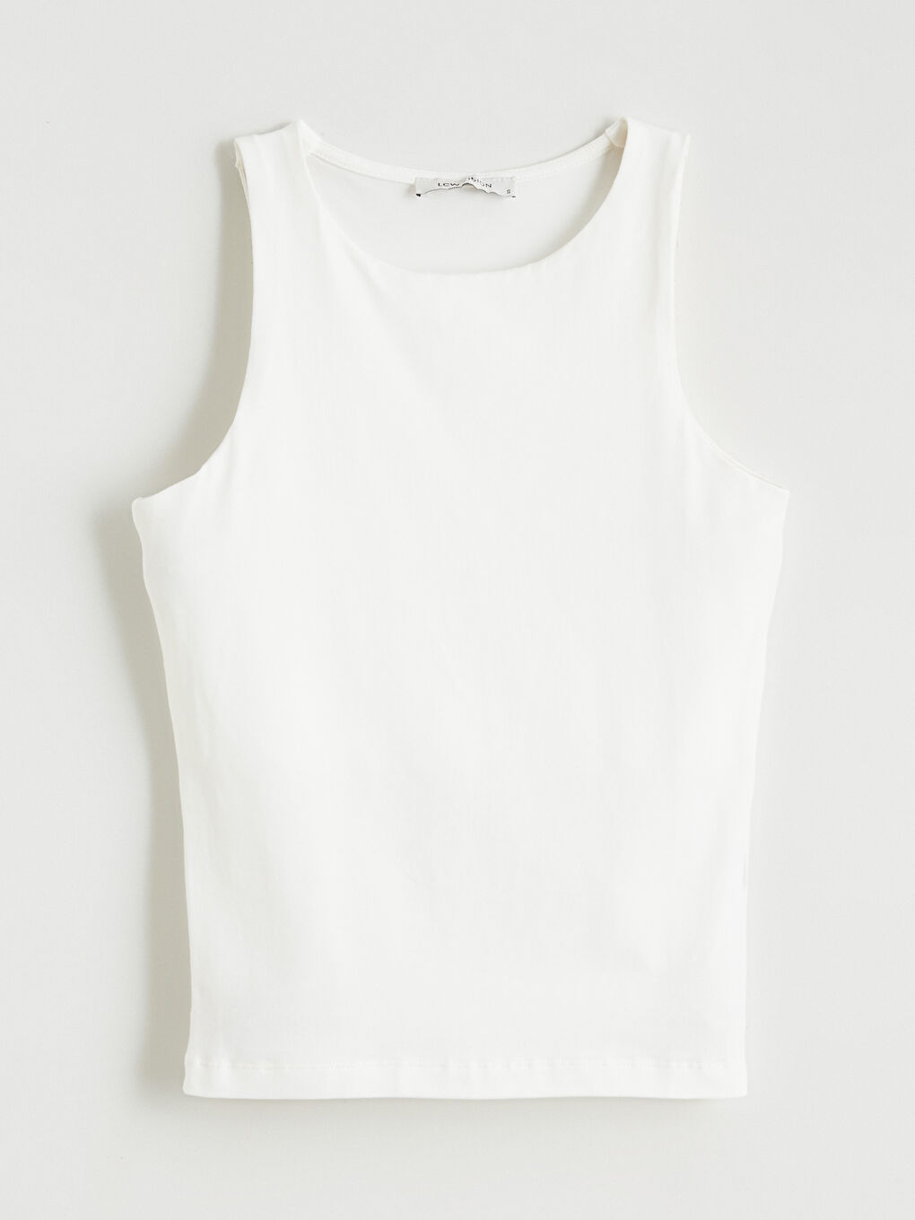 تانك توب بياقة دائرية للسيدات-4