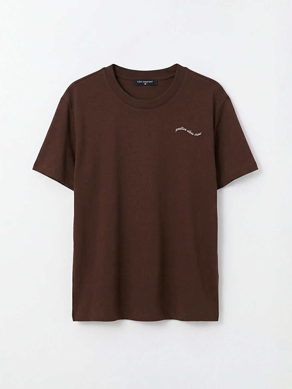 Женщины Коричневый Футболка-4