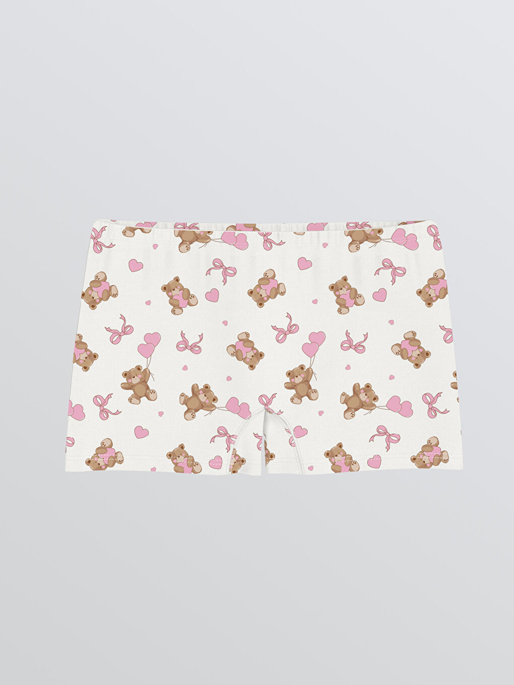 Pembe Baskılı Kız Çocuk Boxer 3'lü-2