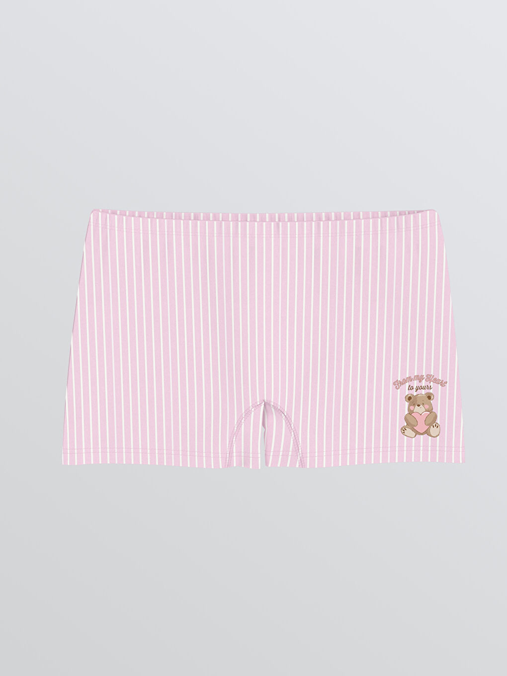 Pembe Baskılı Kız Çocuk Boxer 3'lü-3