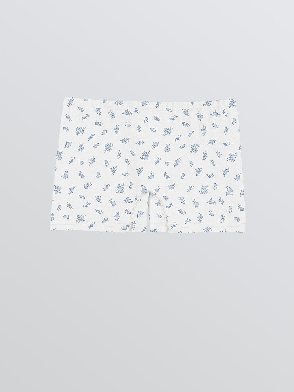 Girl WHITE Boxer Trunks-1