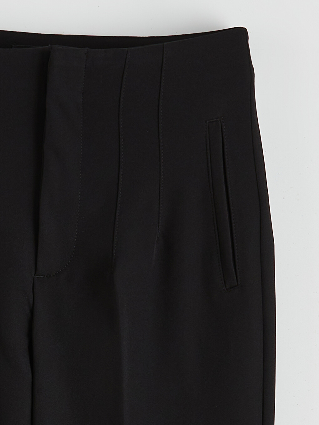 High Waisted Carrot Fit Women's Trousers-5