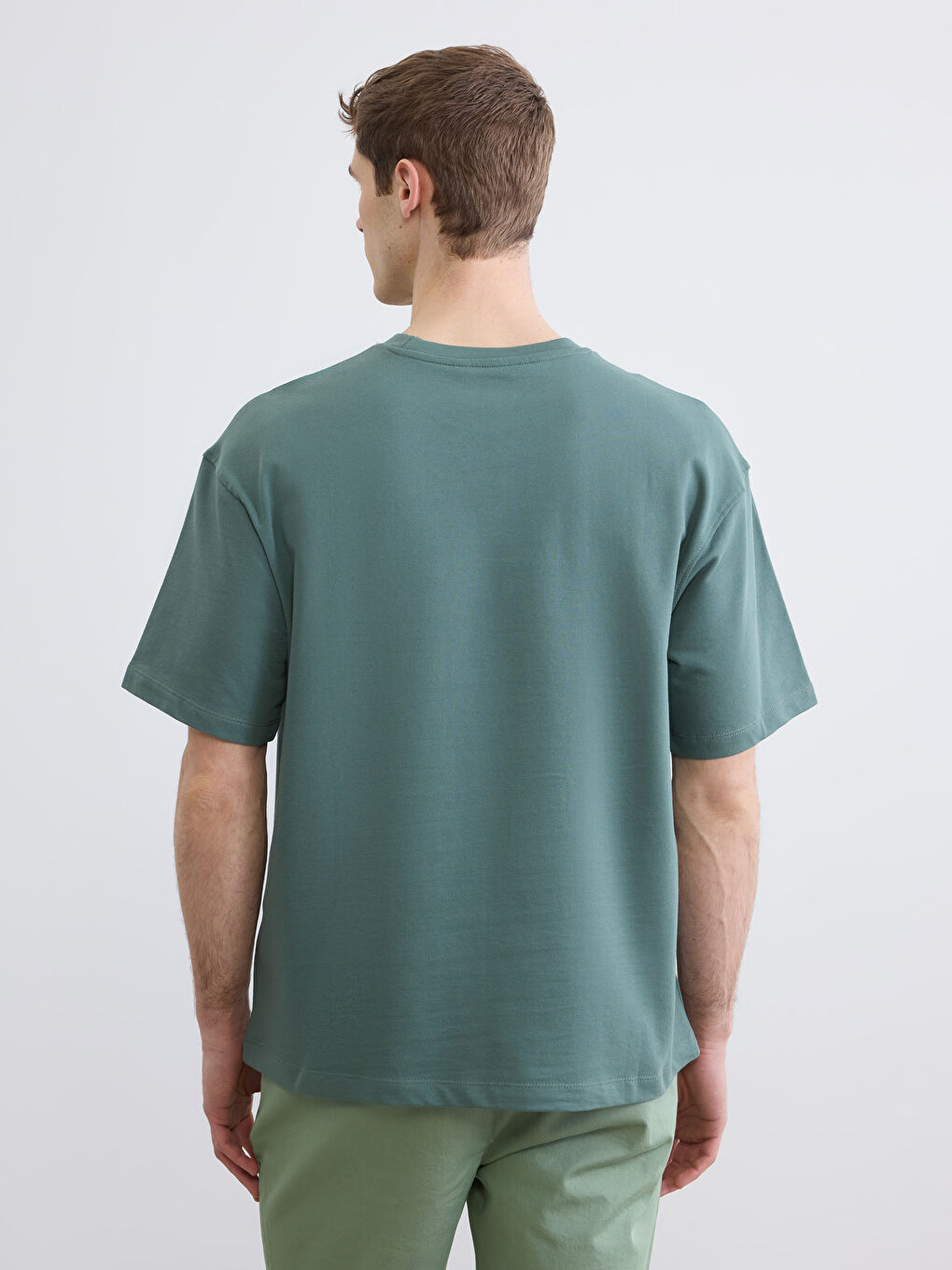 T-shirt Homme en Jersey Imprimé à Col Rond-3