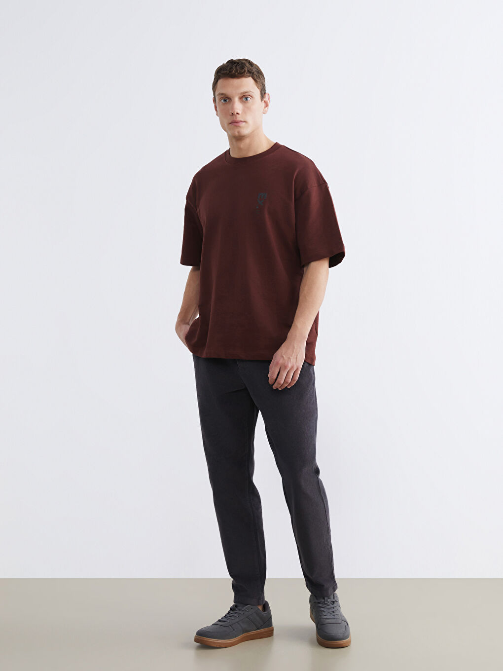 Crew Neck Printed Jersey Men's T-Shirt-1