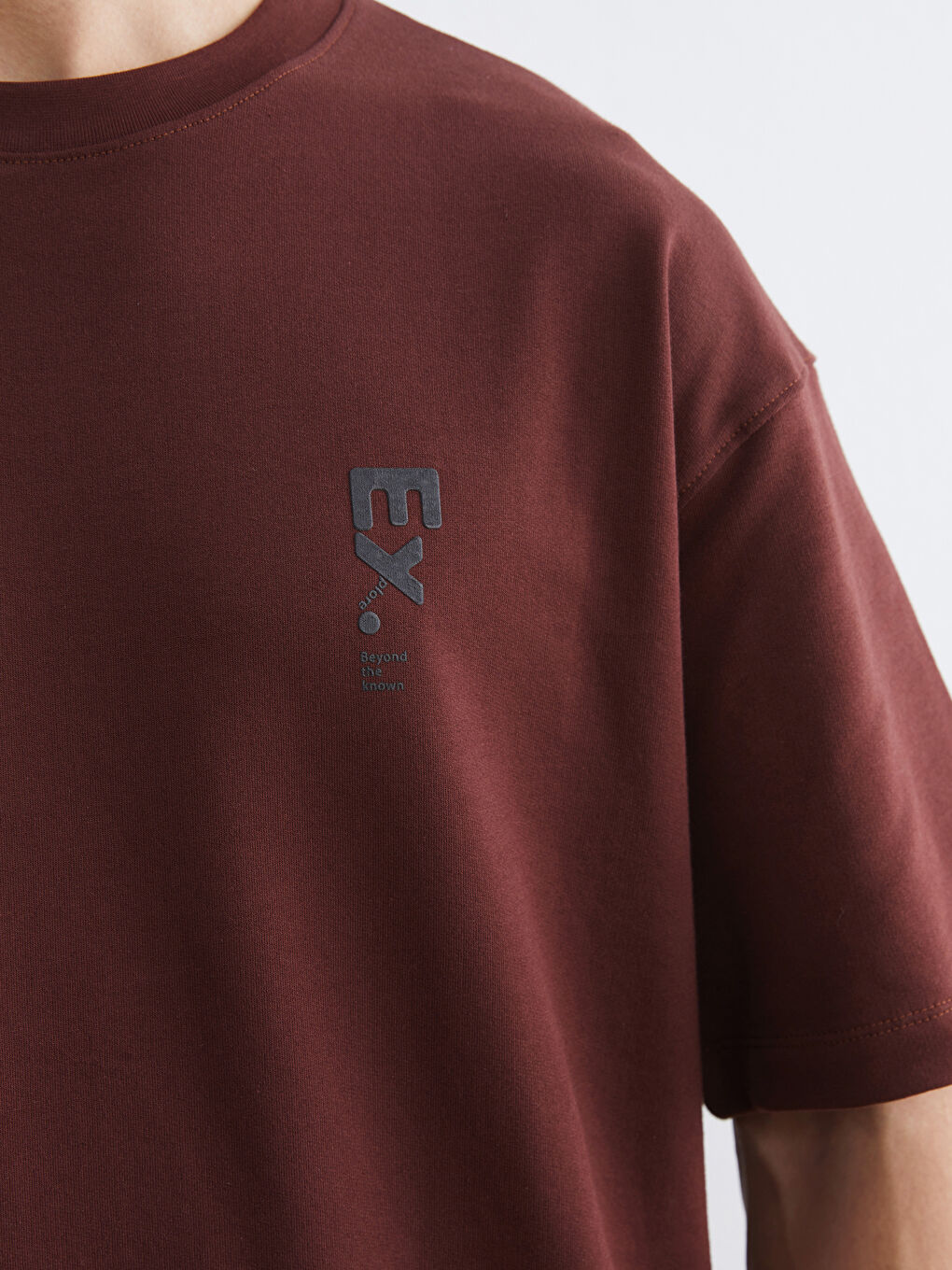 Crew Neck Printed Jersey Men's T-Shirt-2