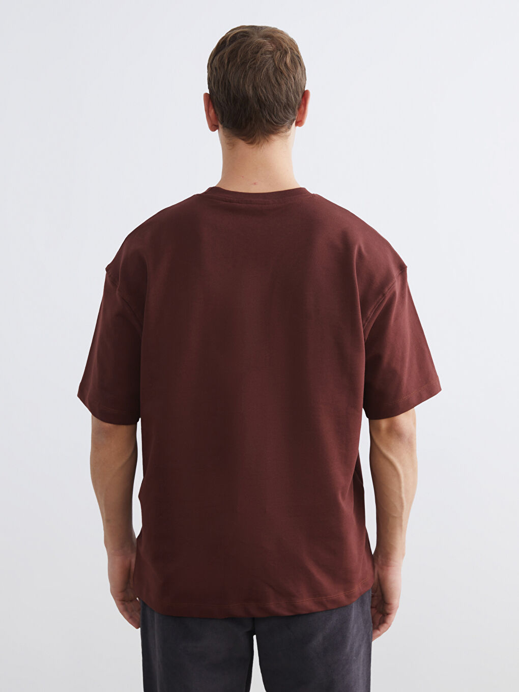 Crew Neck Printed Jersey Men's T-Shirt-3