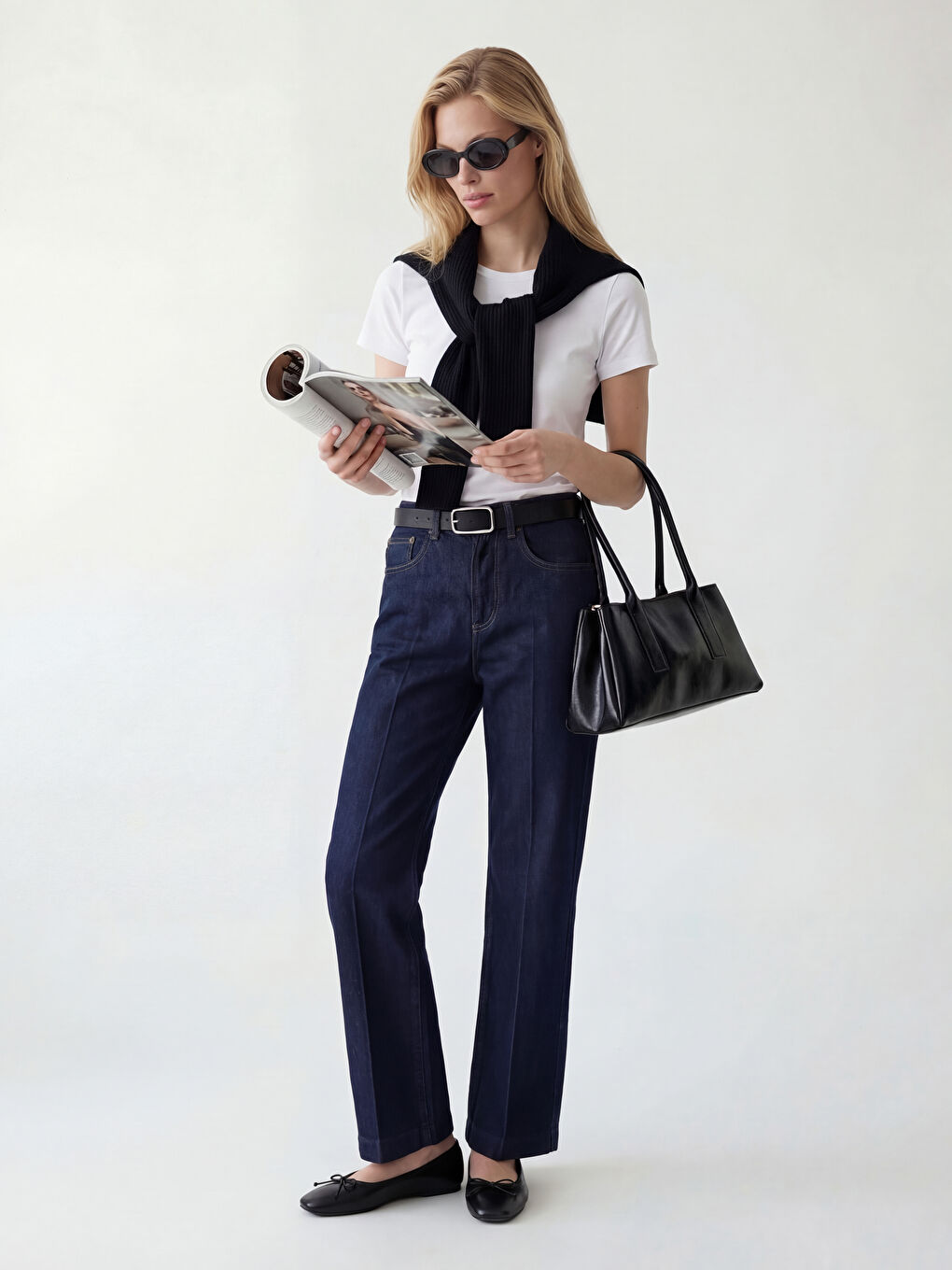 İndigo Flare Kadın Jean Pantolon