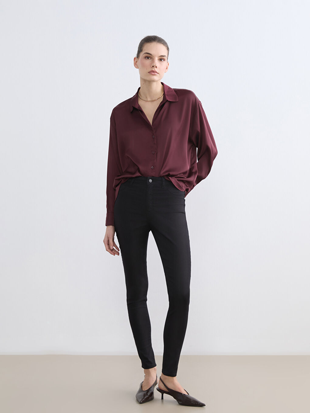 Siyah Jüpiter Süper Skinny Fit Kadın Jean Pantolon