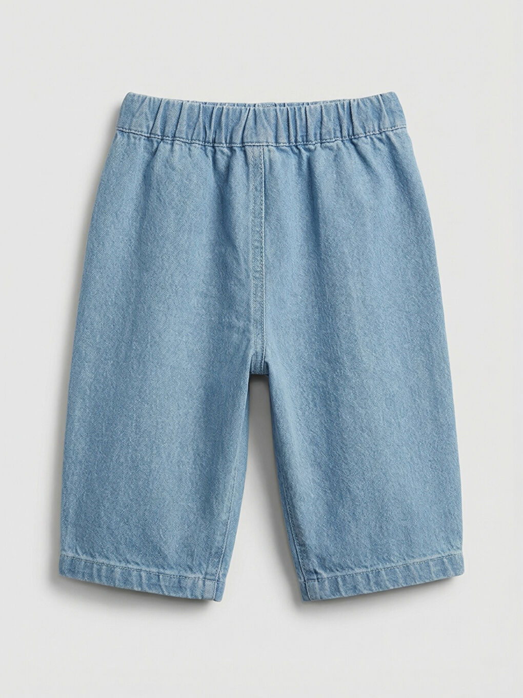 Mavi Geniş Paça Erkek Bebek Jean Pantolon-1