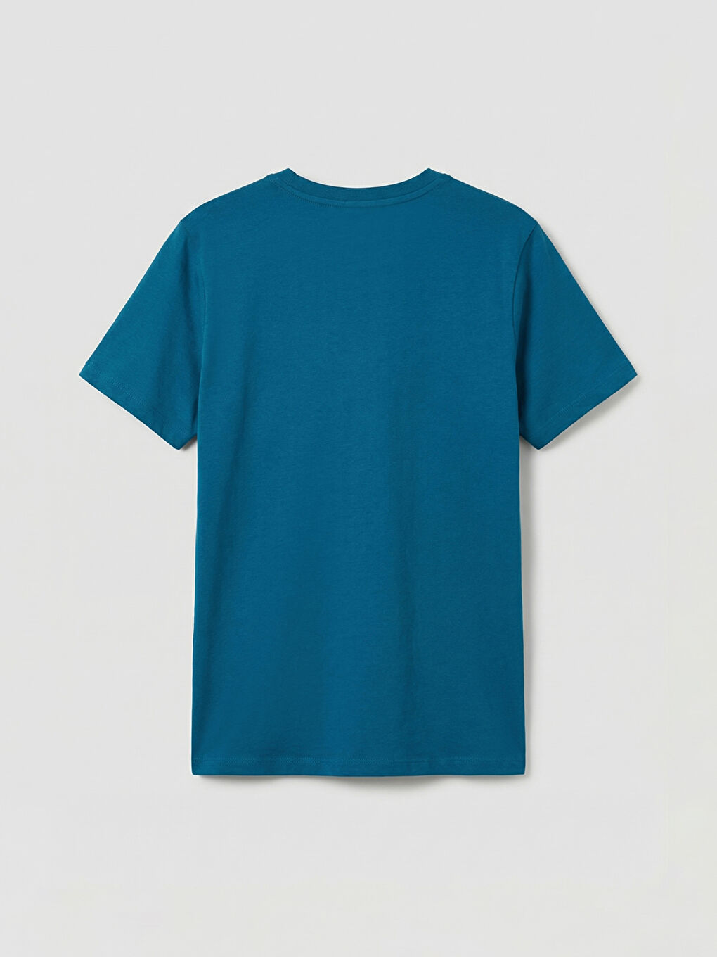 Petrol Bisiklet Yaka Baskılı Erkek Çocuk Tişört-1