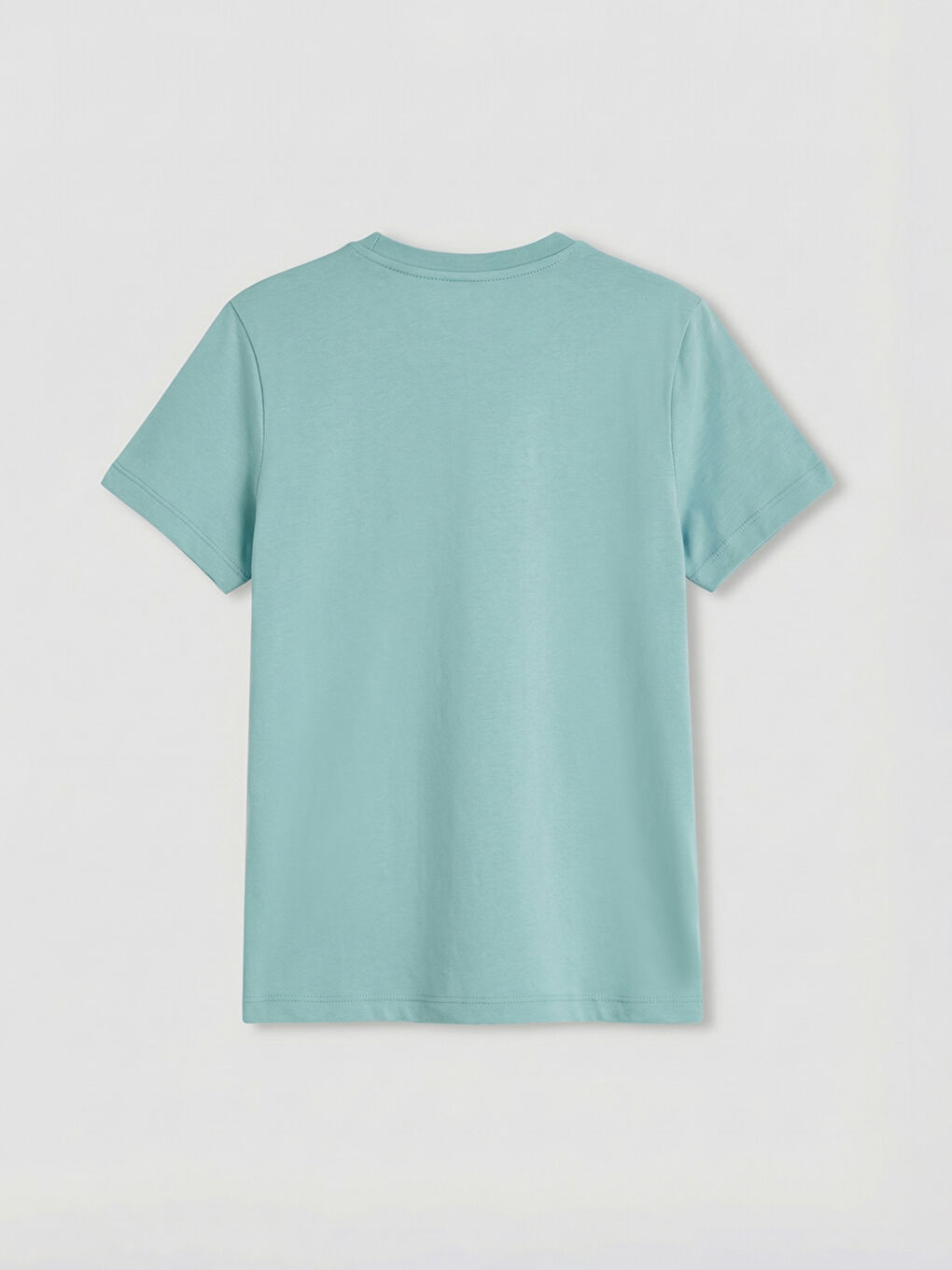 Yeşil Bisiklet Yaka Baskılı Erkek Çocuk Tişört-1