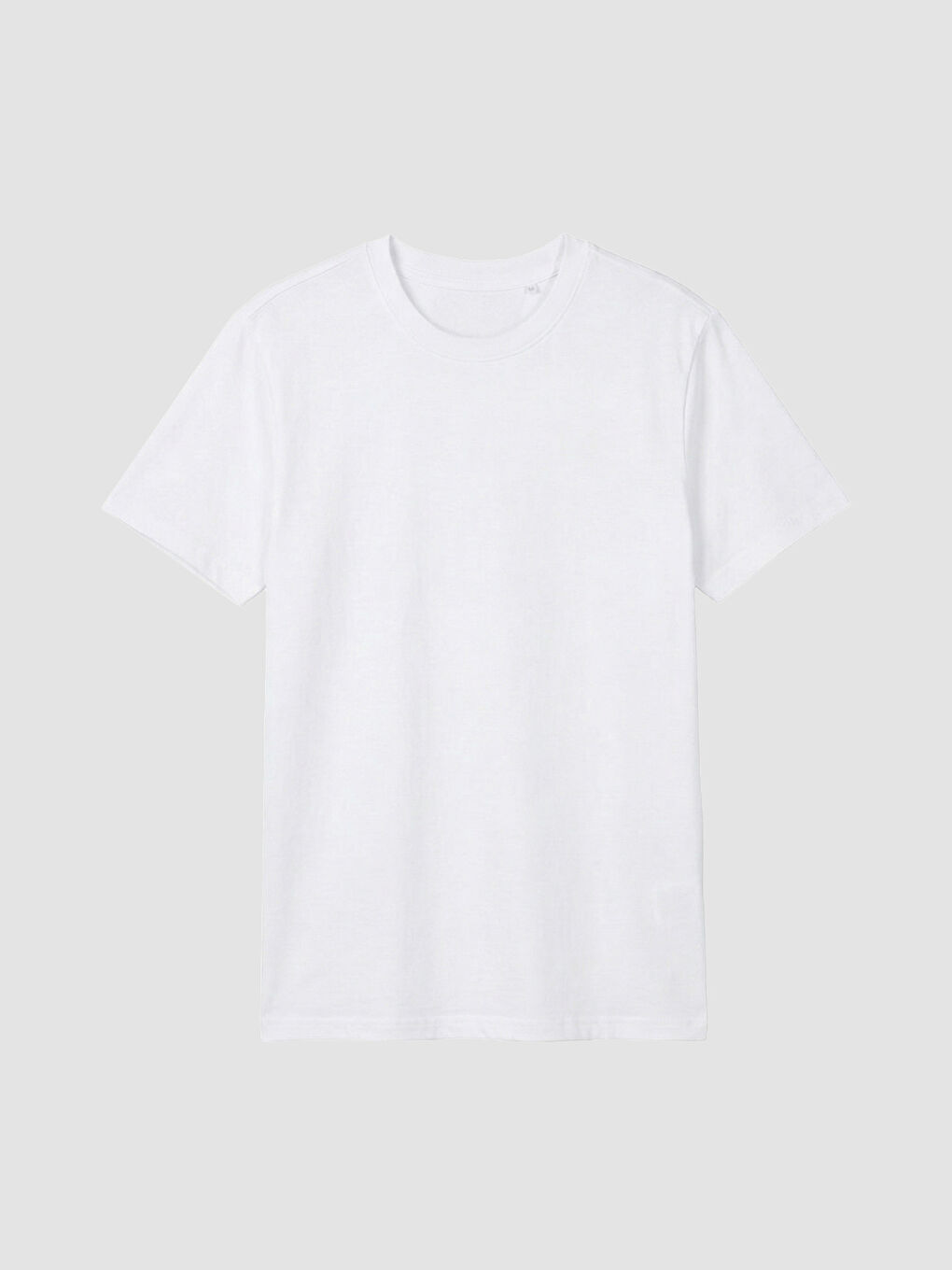 Beyaz Bisiklet Yaka Erkek Çocuk Tişört