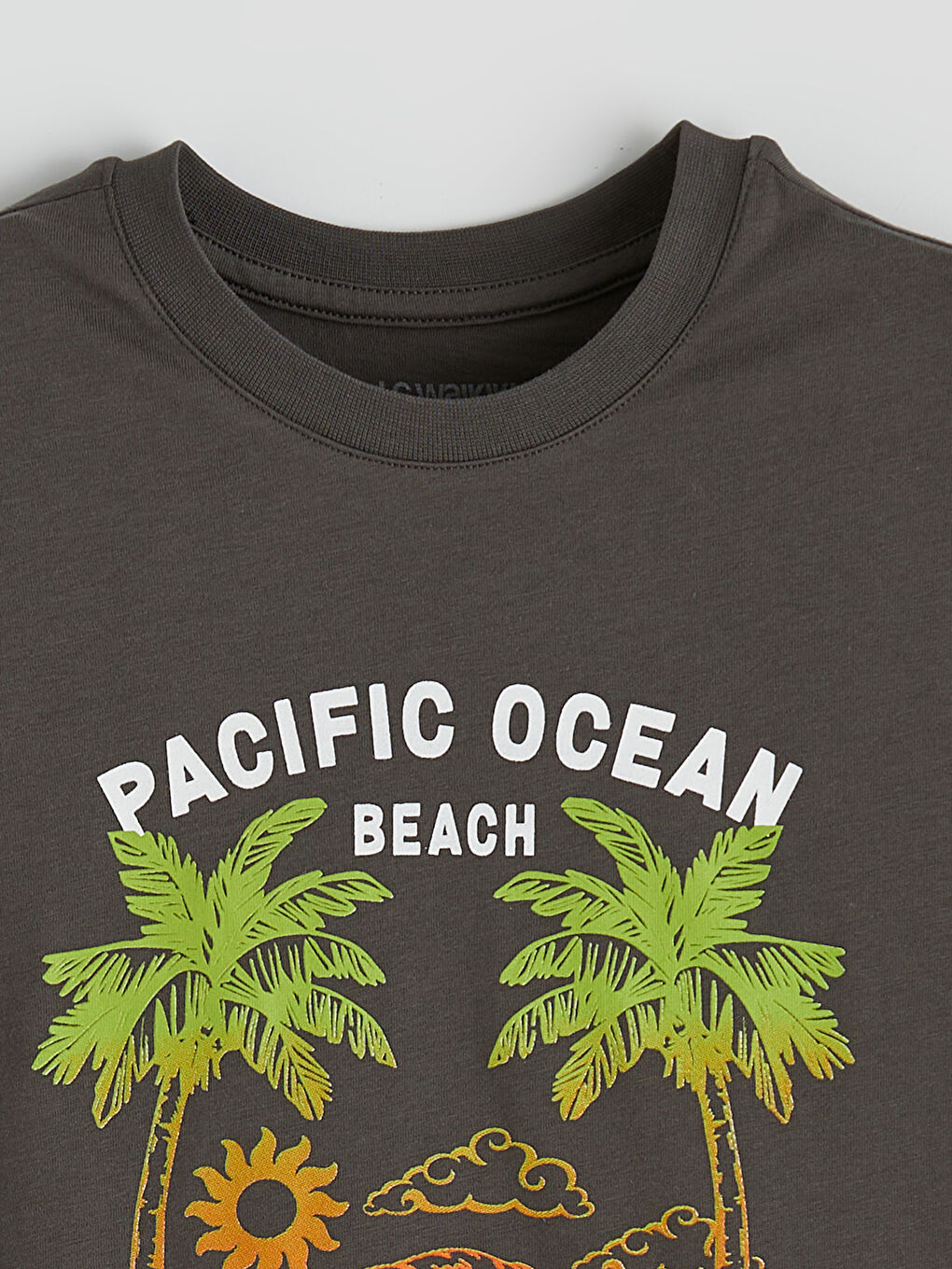 Haki Erkek Çocuk Santa Monica Baskılı Tişört-1