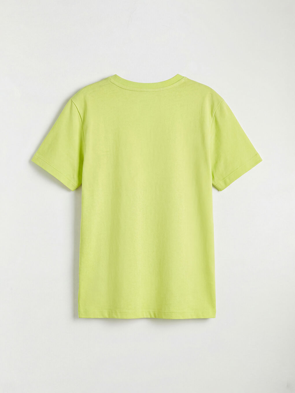 Yeşil Bisiklet Yaka Baskılı Erkek Çocuk Tişört-1