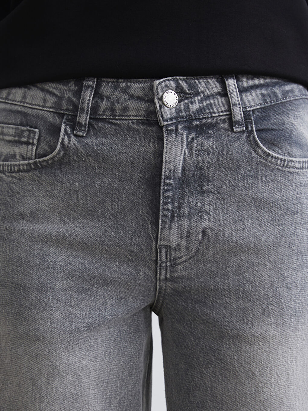 Женщины Серый Джинсы-2