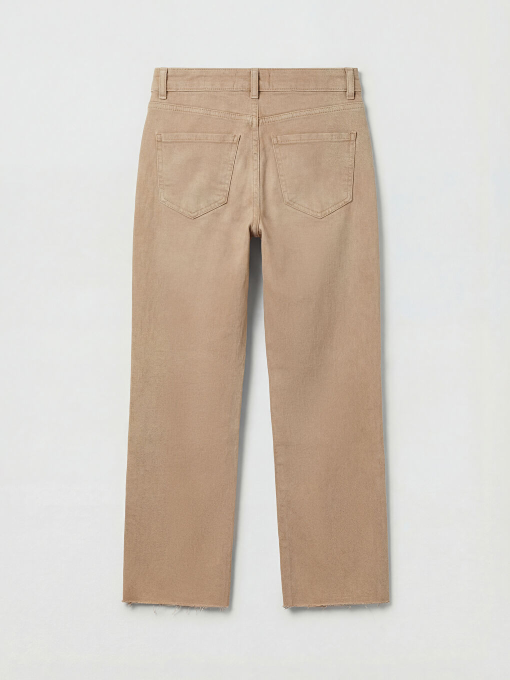 Bej Crop Flare Kadın Jean Pantolon	
-5