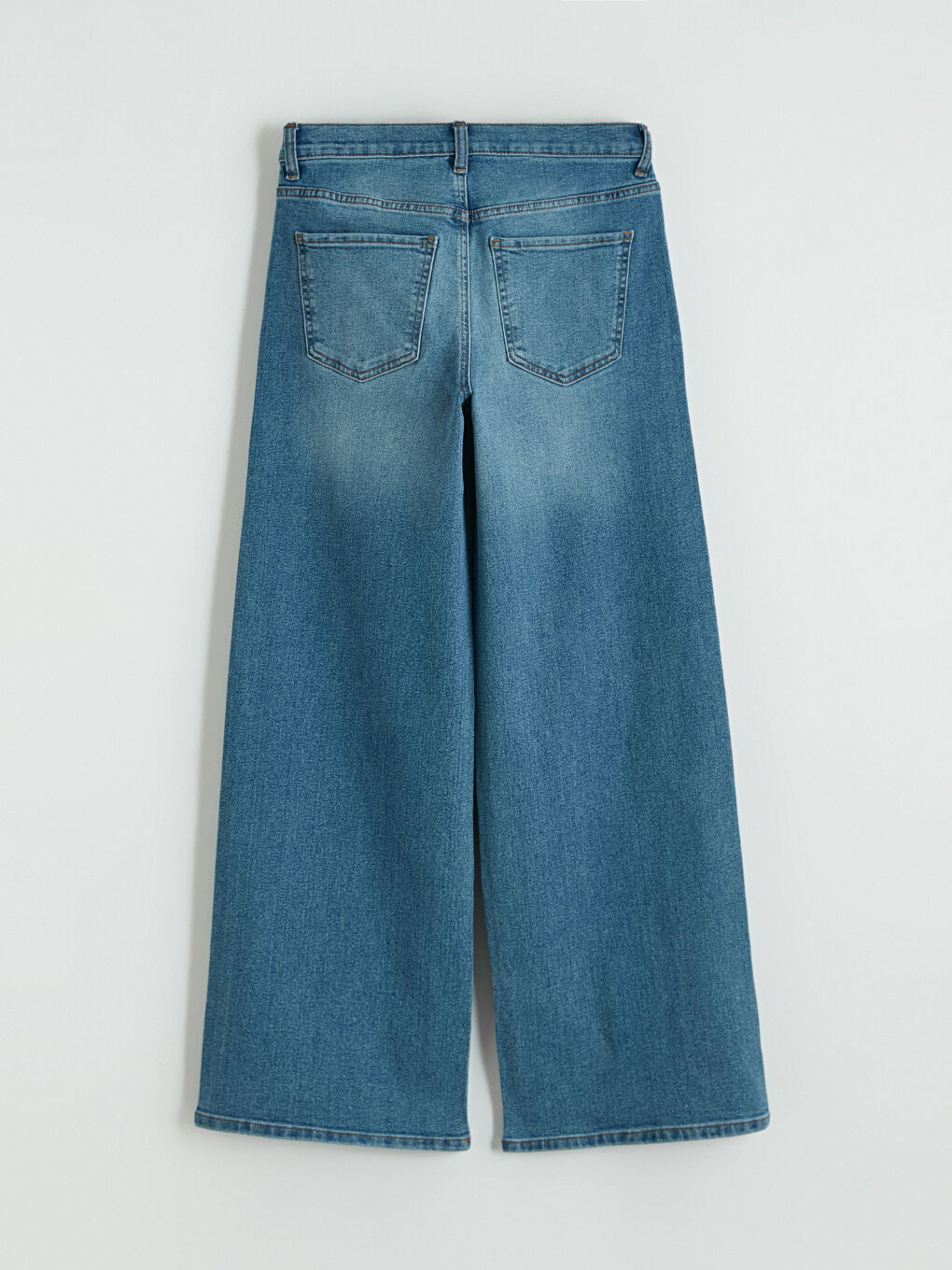 İndigo Wideleg Kadın Jean Pantolon-3