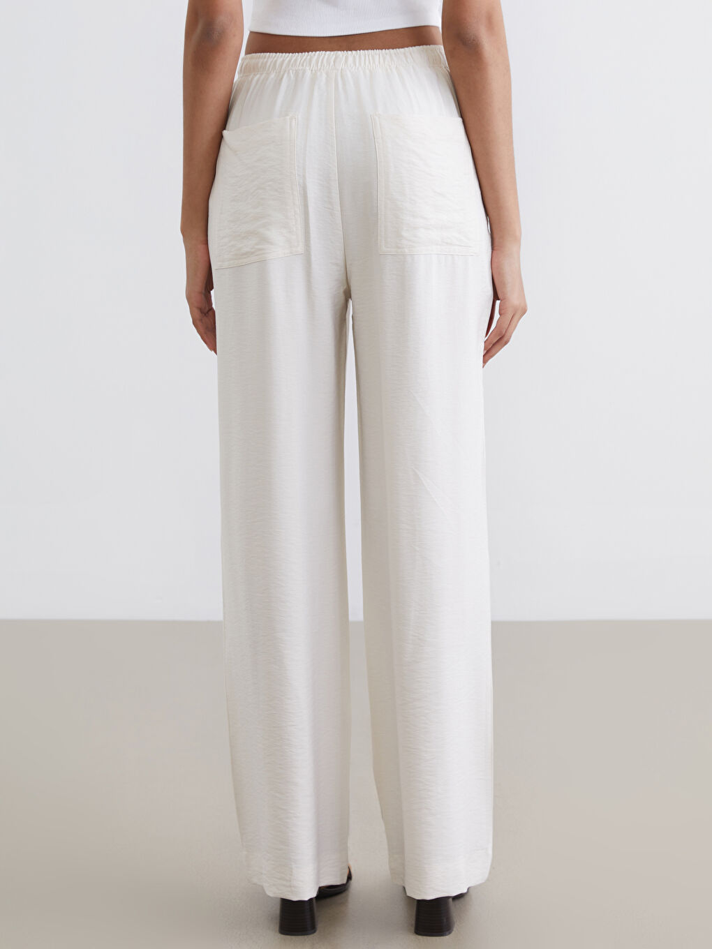 Woman BEIGE Trousers-3