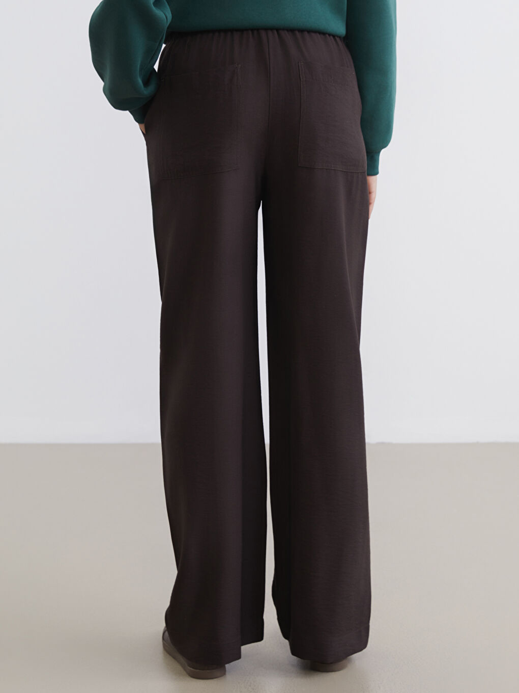 Woman BROWN Trousers-3
