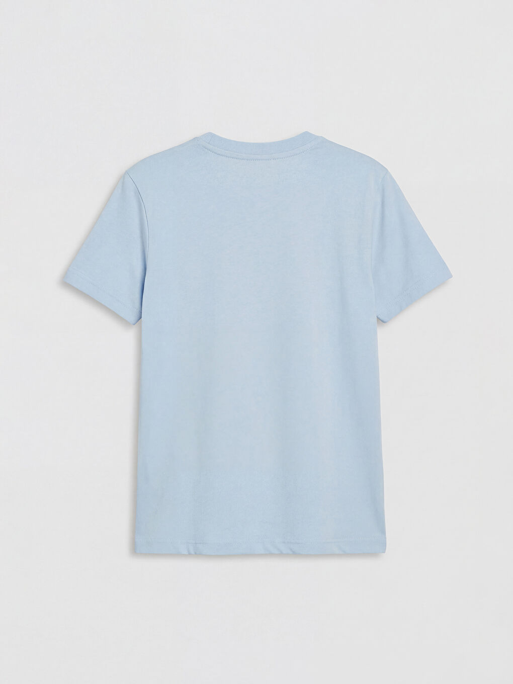 Mavi Bisiklet Yaka Baskılı Erkek Çocuk Tişört-1