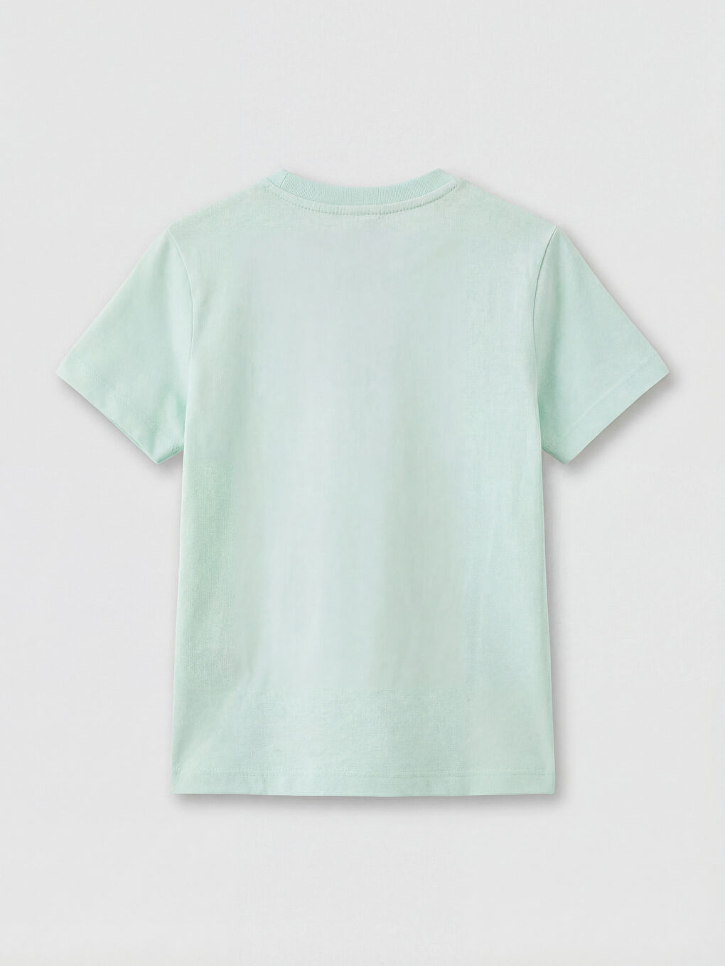 Turkuaz Bisiklet Yaka Baskılı Erkek Çocuk Tişört-1