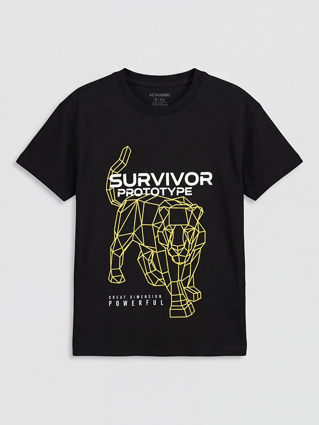 Siyah Baskılı Erkek Çocuk Tişört