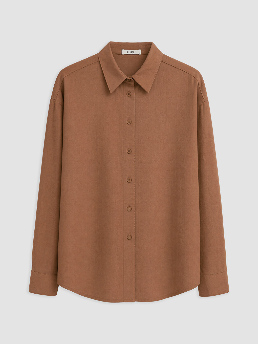 Linen Blend Oversize Women's Shirt