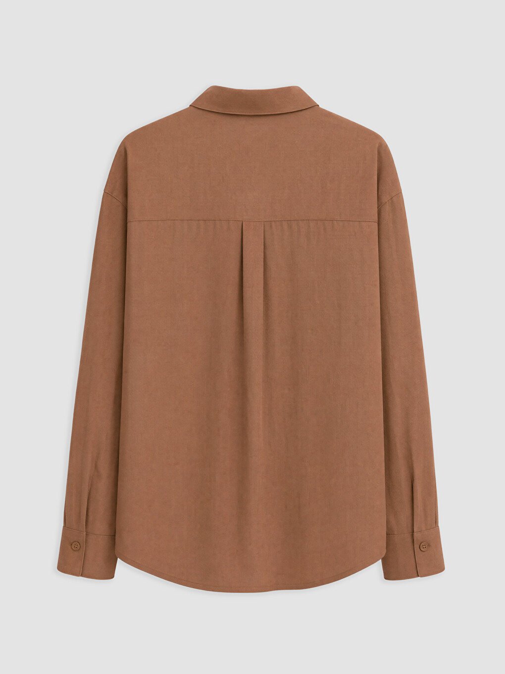 Linen Blend Oversize Women's Shirt-1