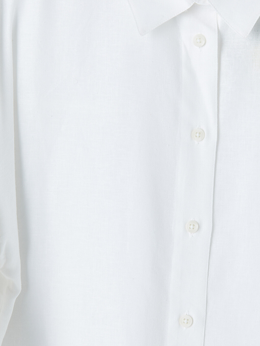 Linen Blend Oversize Women's Shirt-6