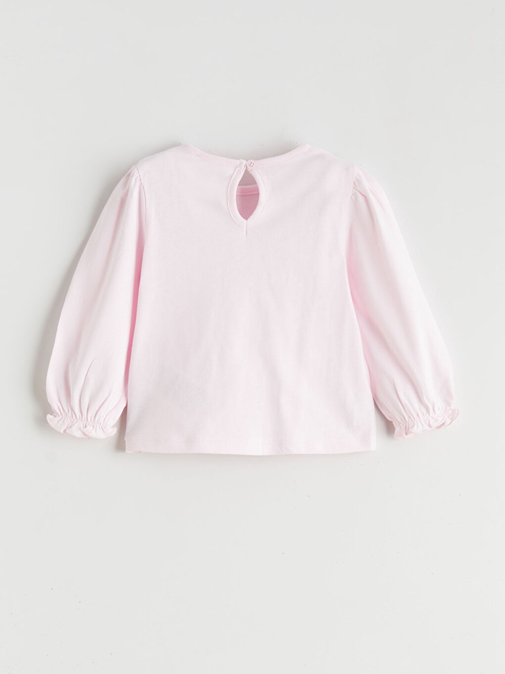 Pembe Tavşan Baskılı Kız Bebek Bluz ve Tayt-2